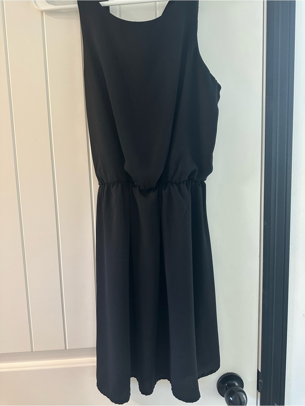 Xhilaration Black Sleeveless Midi Dress